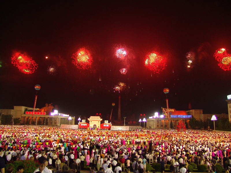 Jubelfeier auf dem Kim Il Sung Platz