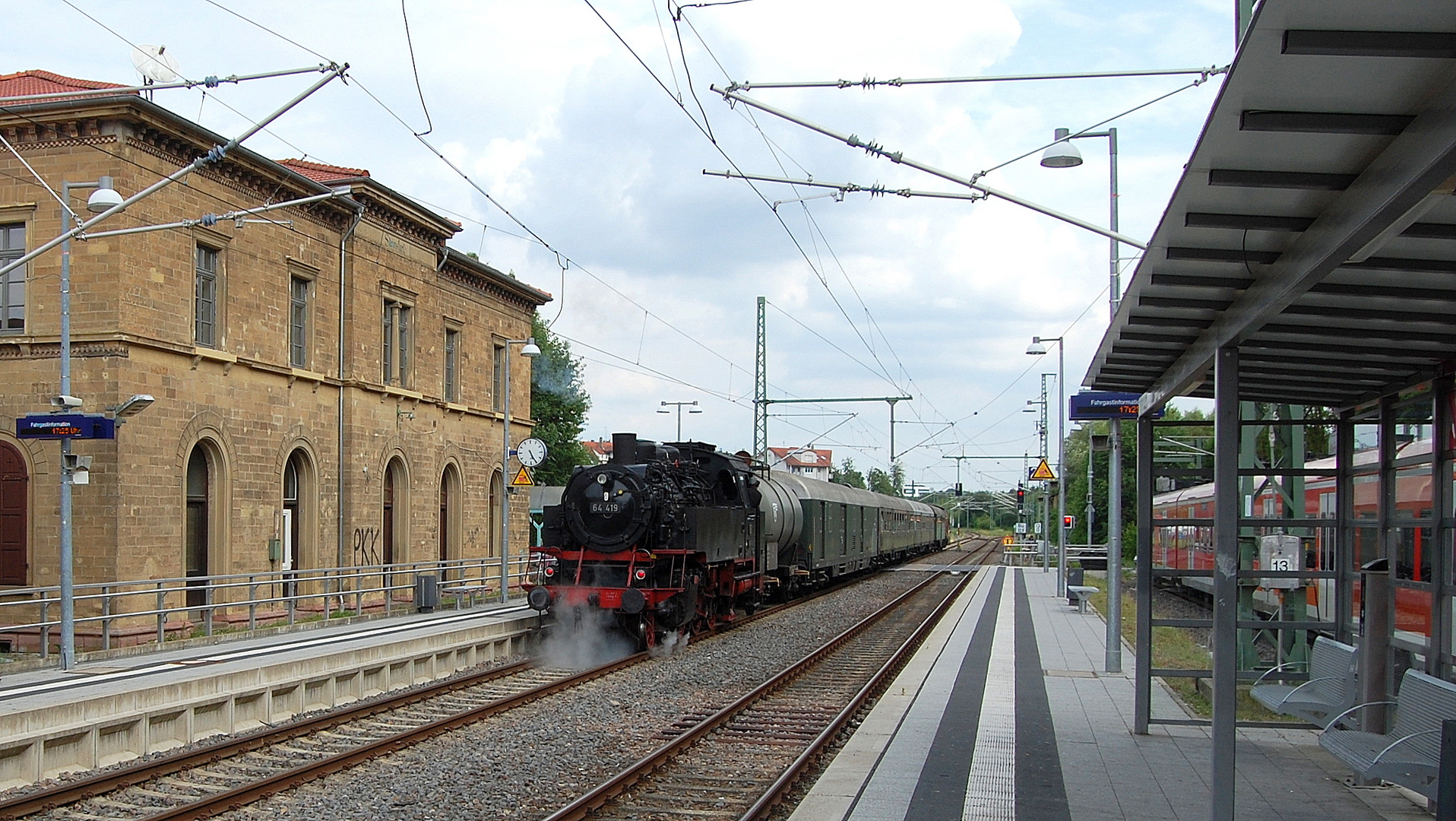 Jubiläum "150 Jahre Elsenztalbahn" im Bf Steinsfurt 24.6.2018