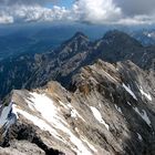 Jubiläumsgrat von der Zugspitze aus gesehen