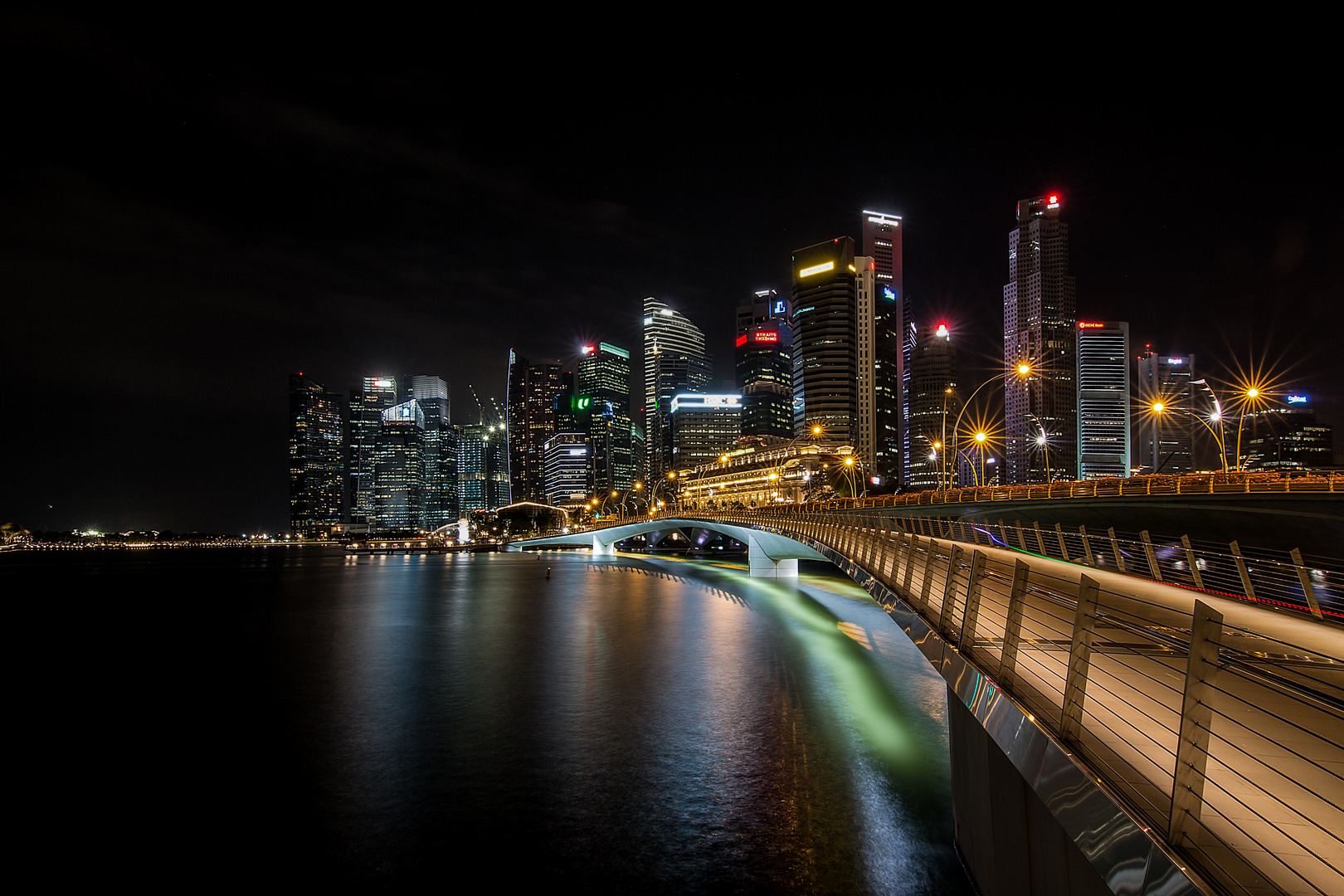 Jubilee Bridge &amp; Skyline - Singapur