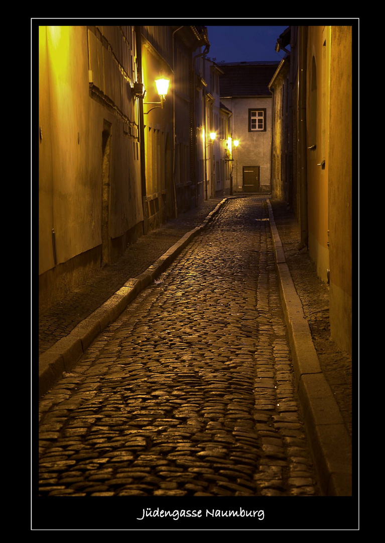 Jüdengasse in Naumburg (Saale) bei Nacht (1)