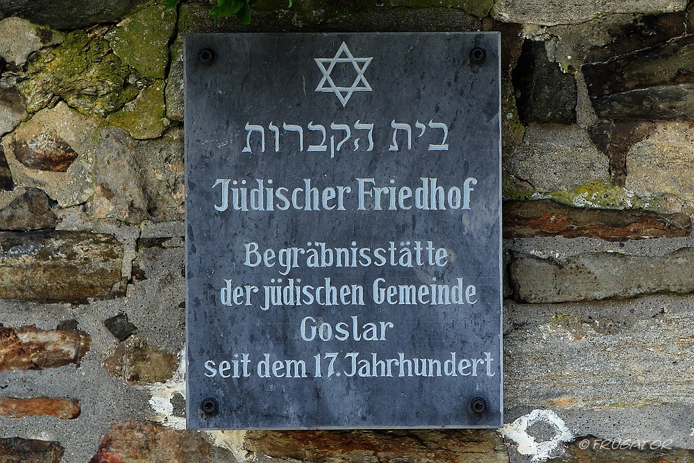 "Jüdischer Friedhof in Goslar"...