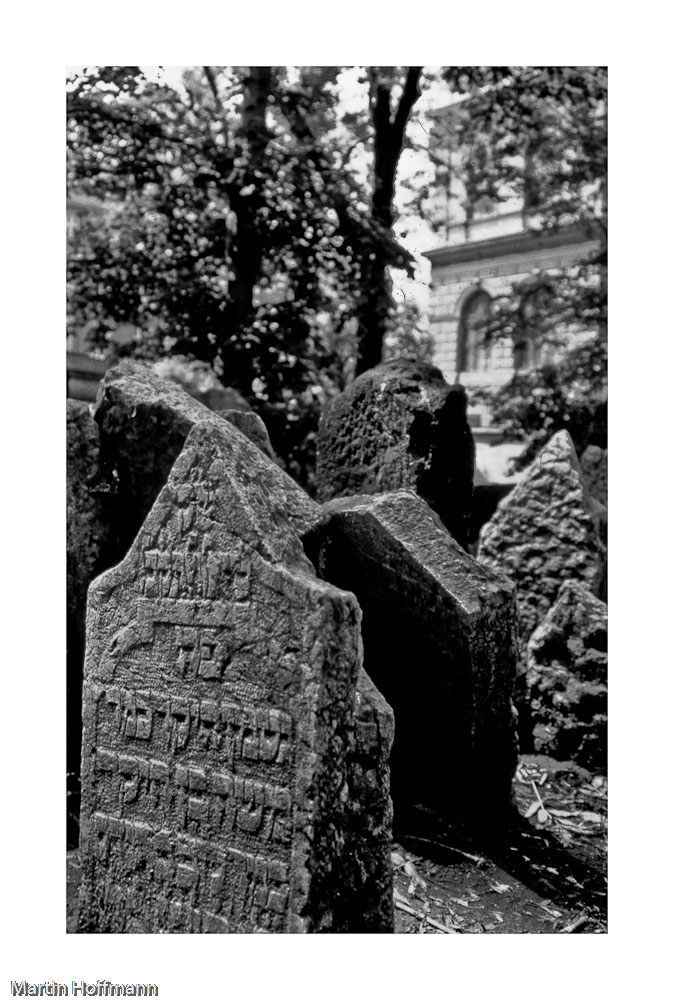 Jüdischer Friedhof in Prag (um 1991/92)