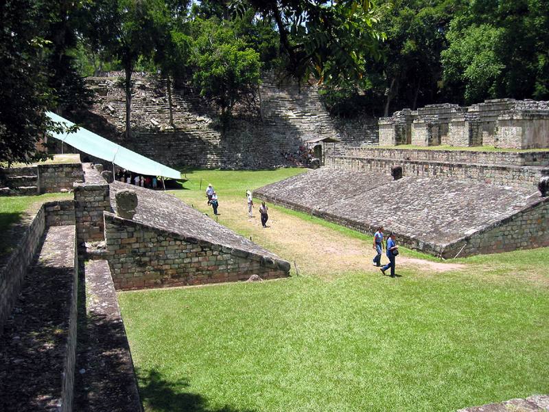 "Juego de Pelota", Maya Ruinen, Copán, Honduras