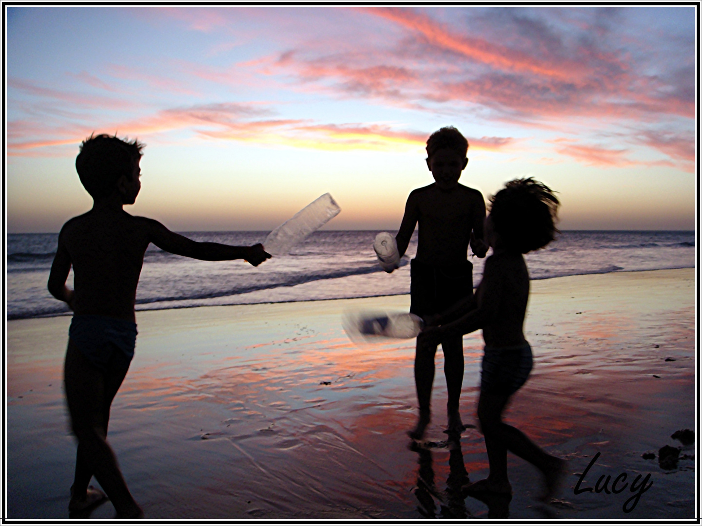 Juegos al atardecer