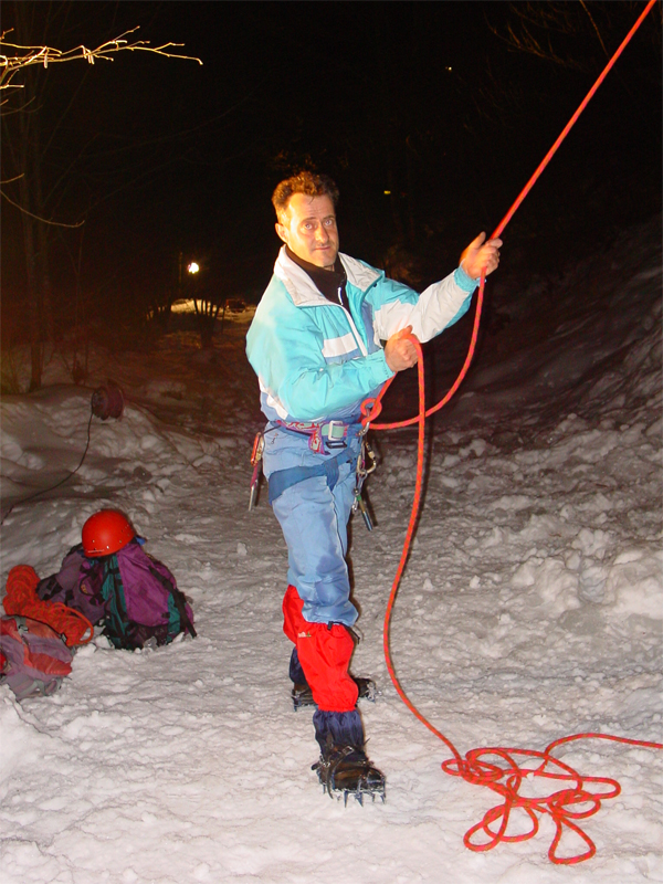 Jürgen beim sichern