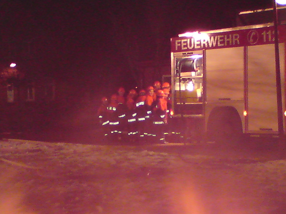 Jugendfeuerwehr bei den ersten Einatz