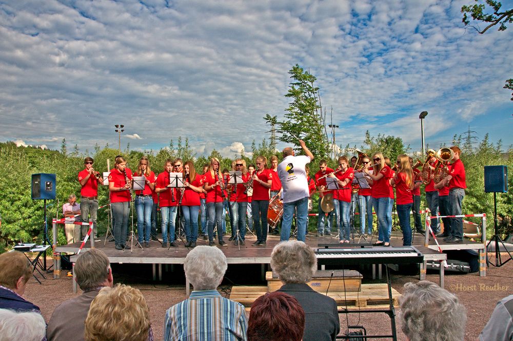 Jugendorchester des Musikvereins Herdringen beim 2. Salinenkonzert in Hüsten.