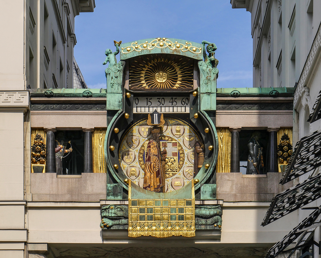 Jugendstil: Ankeruhr in Wien