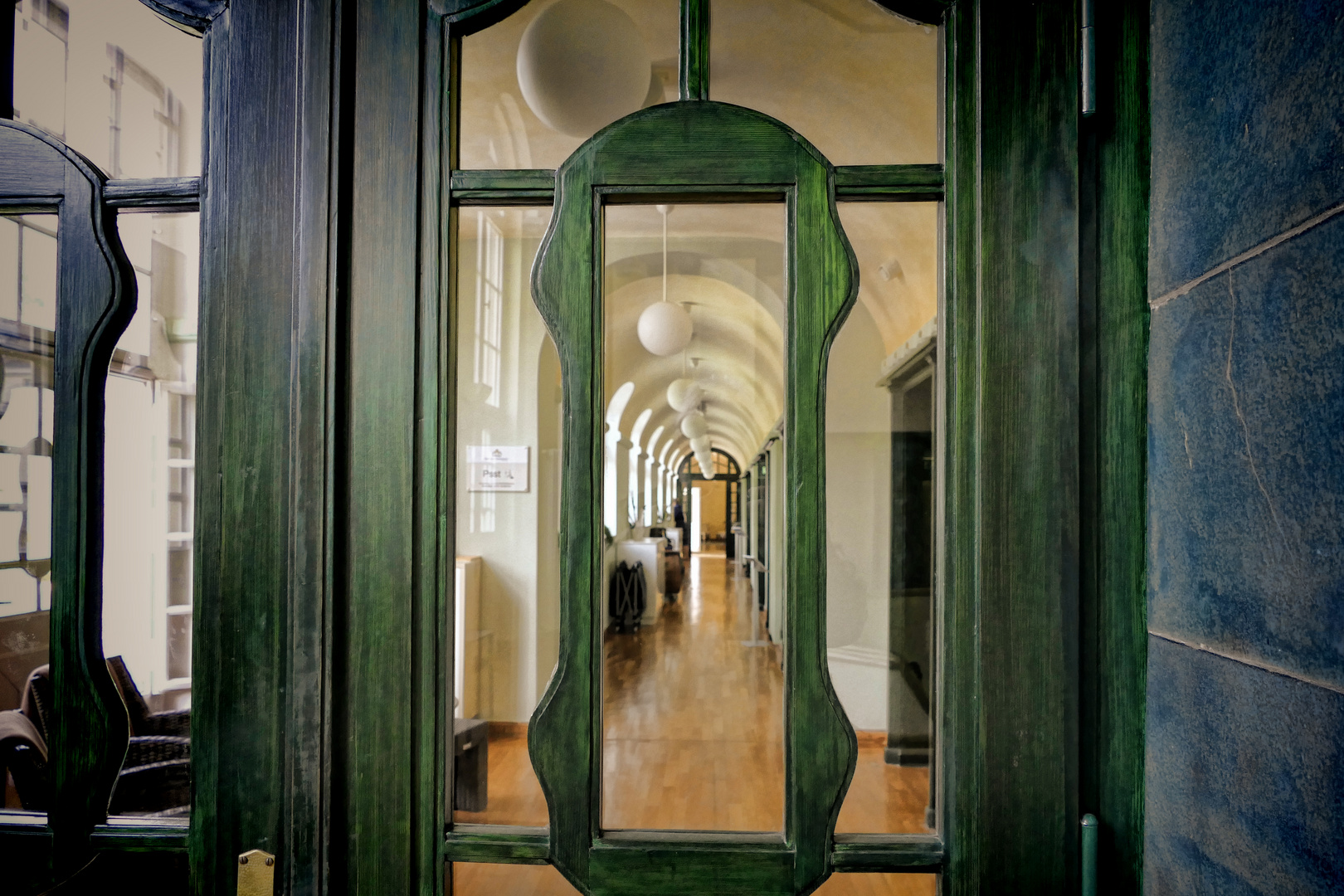 Jugendstil-Flur im Kurhaus von Bad Elster