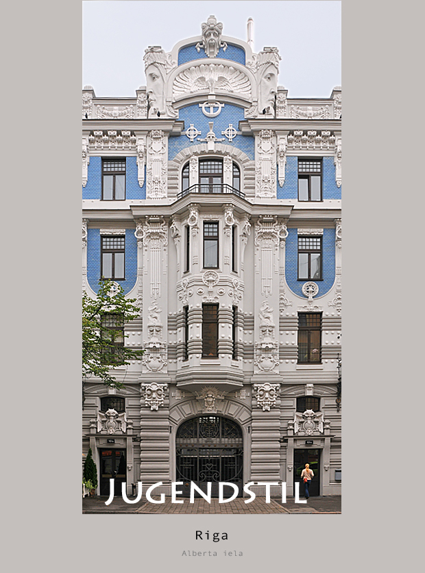 Jugendstilarchitektur in Riga / Lettland