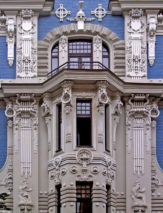 Jugenstil-Fassade in Riga