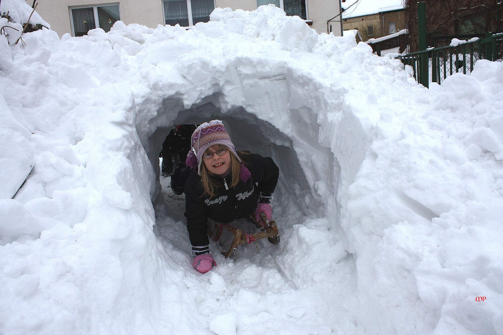 JUHU - der Schneetunnel ist fertig