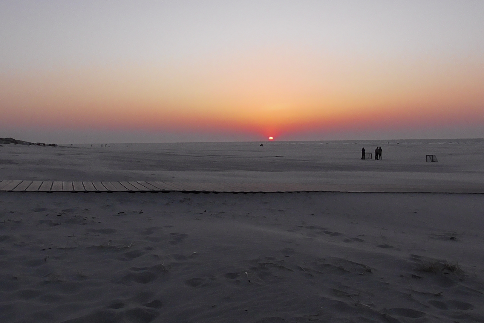 Juist 2019. abends am Strand