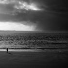 Juist in time-Regen über der Insel.