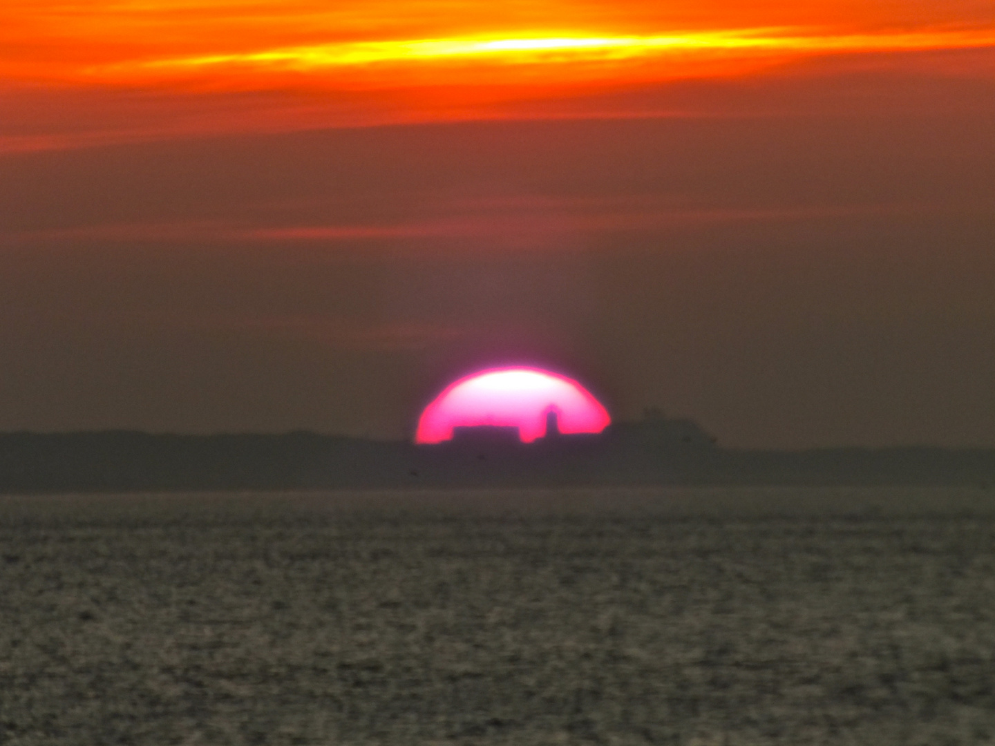 Juist kurz vor Sonnenuntergang