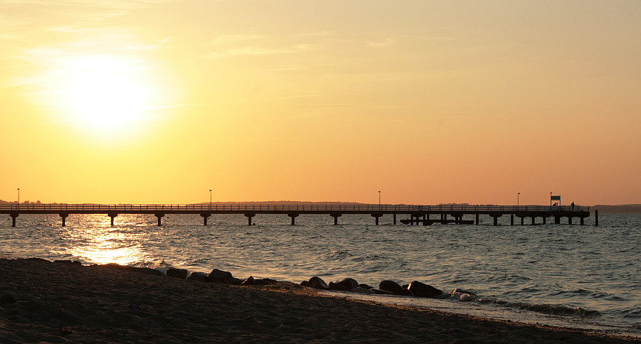 Juli-Abend am Ostsee-Strand