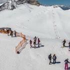 Juli-Gewusel auf dem Hintertuxer Gletscher