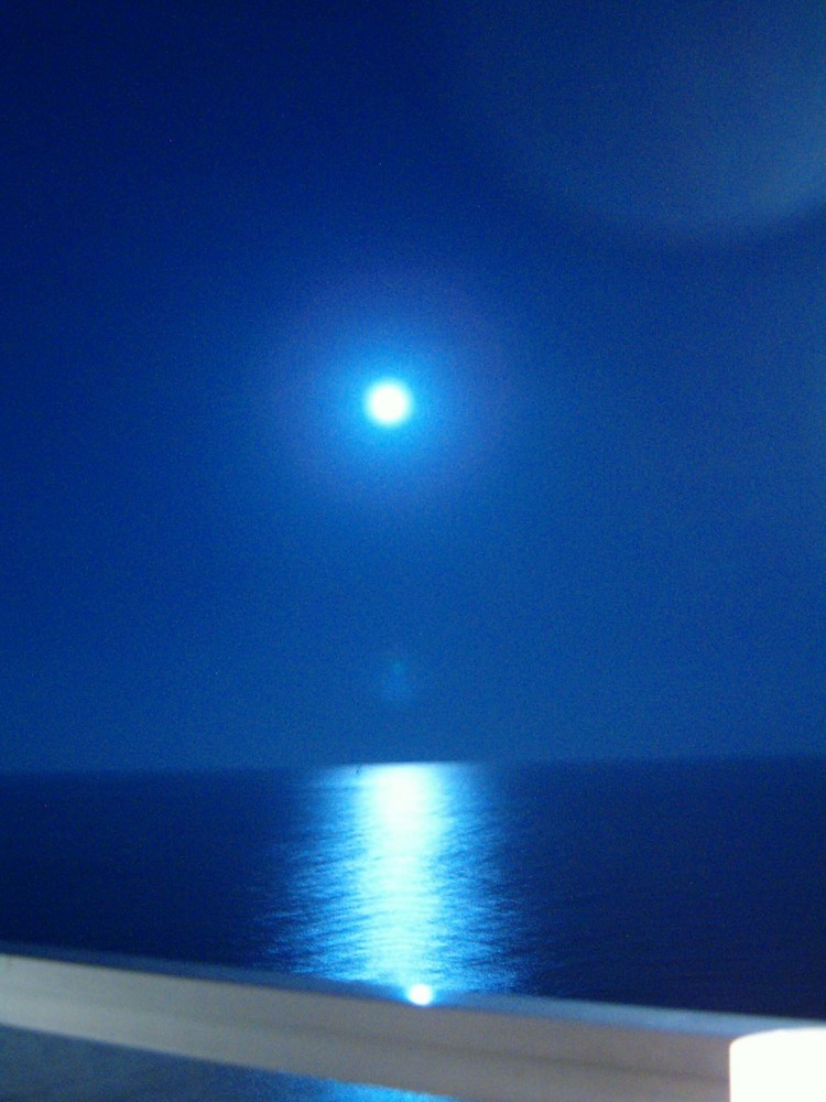 Juli-Mond bei Cala Figuera, Mallorca