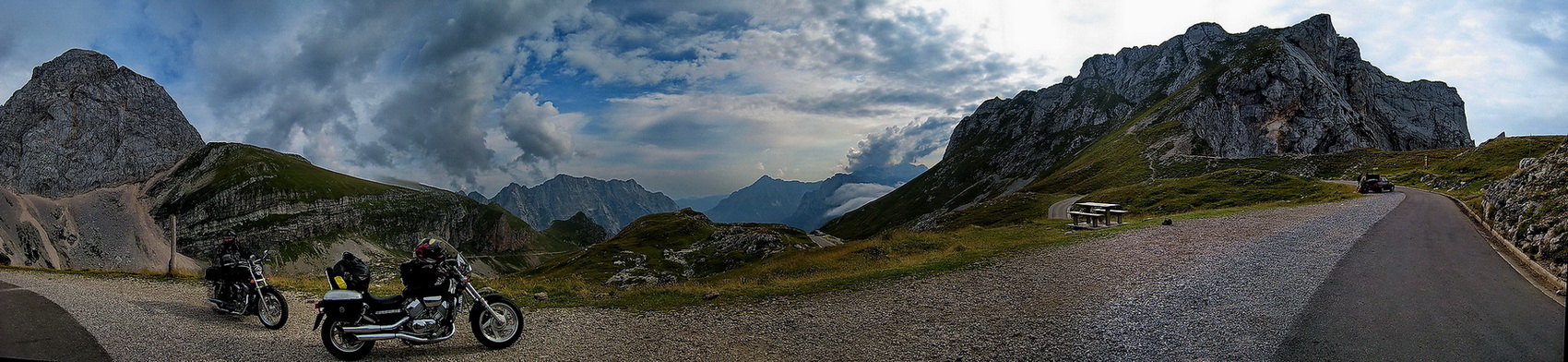 Julische Alpen -Mangartstraße Scheitelpunkt