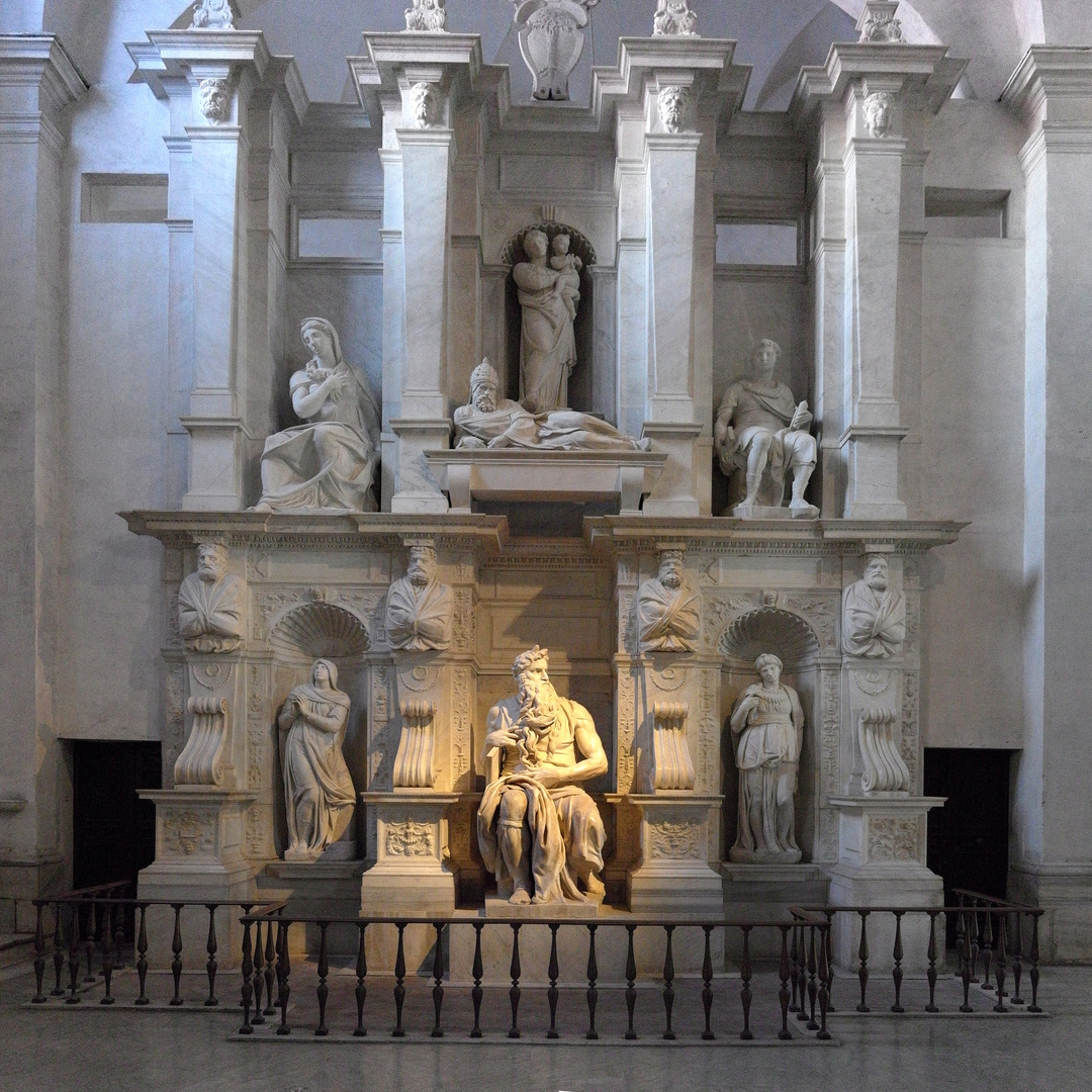 Juliusgrabmal von Michelangelo Buonarroti in der Kirche S. Pietro in Vincoli