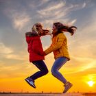 Jump am Strand von St Peter Ording