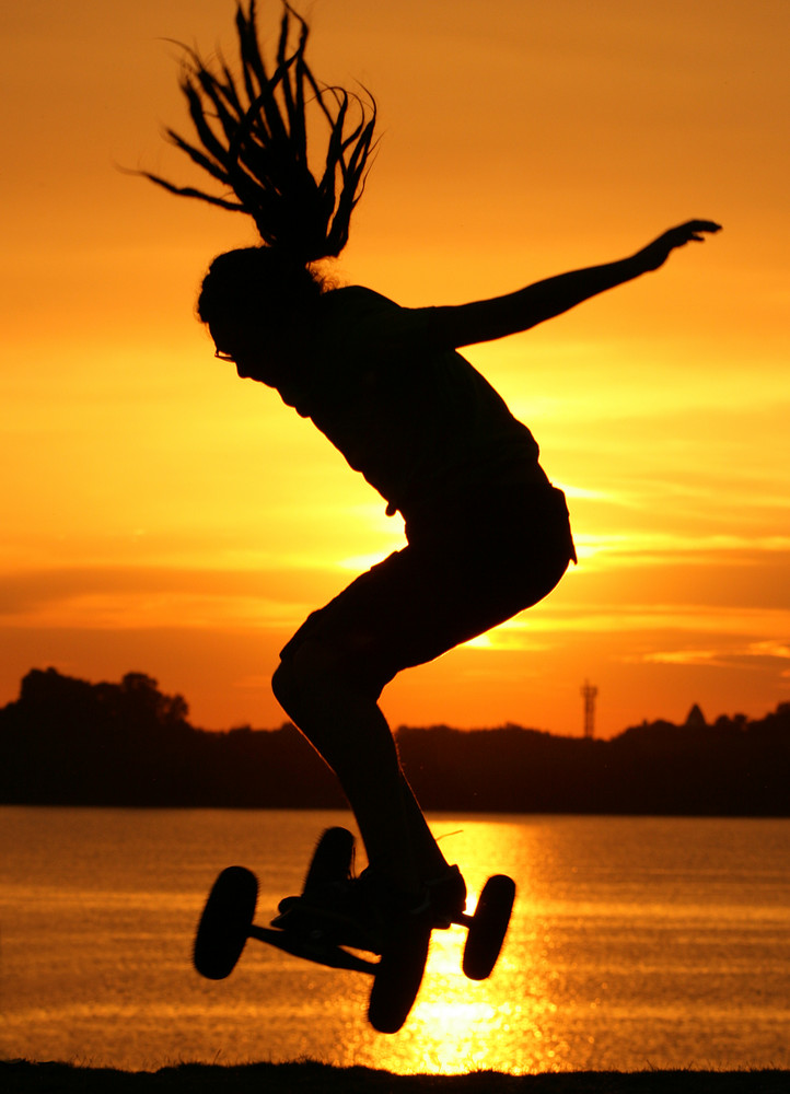 Jump in the Sunset