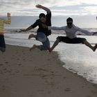 jumpin on the beach