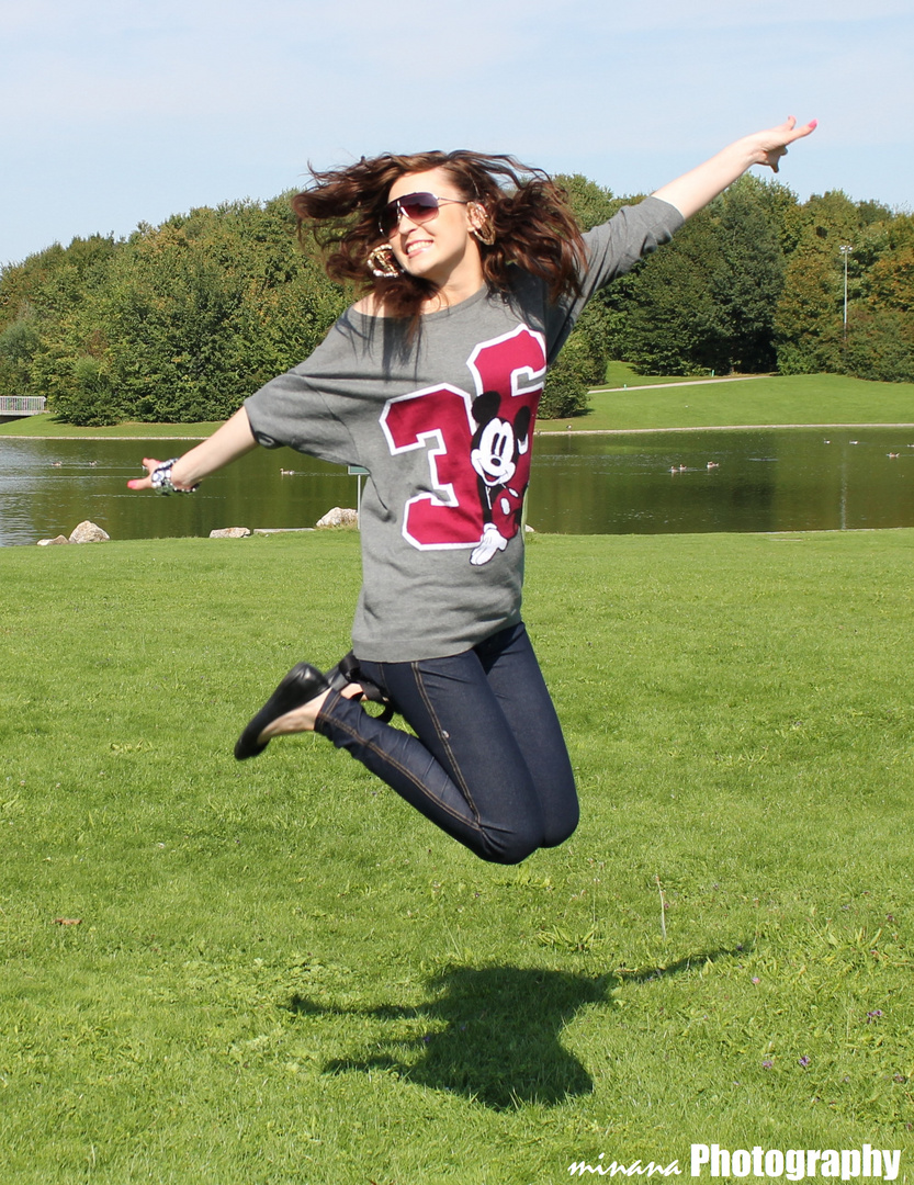 jumping girl