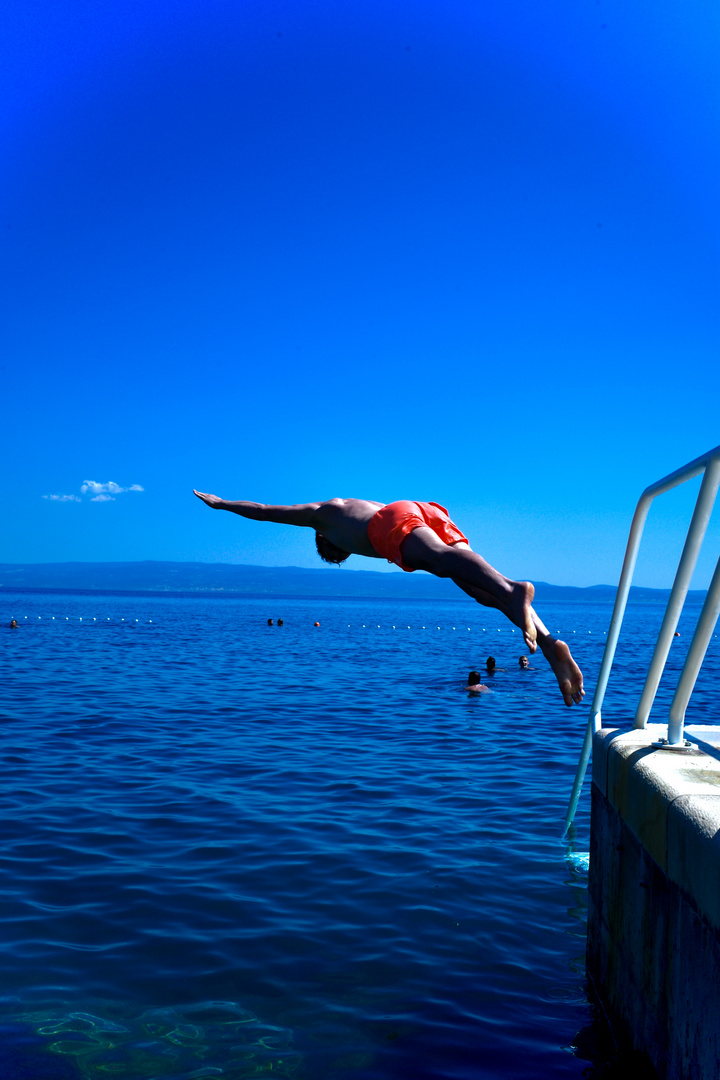 Jumping middel of Adria Sea 