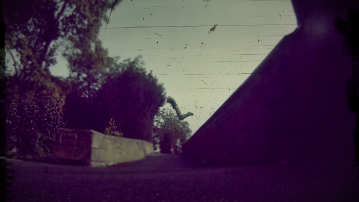 Jumping over a cemetery