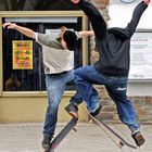 jumping skaters