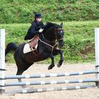 Jumping with side saddle