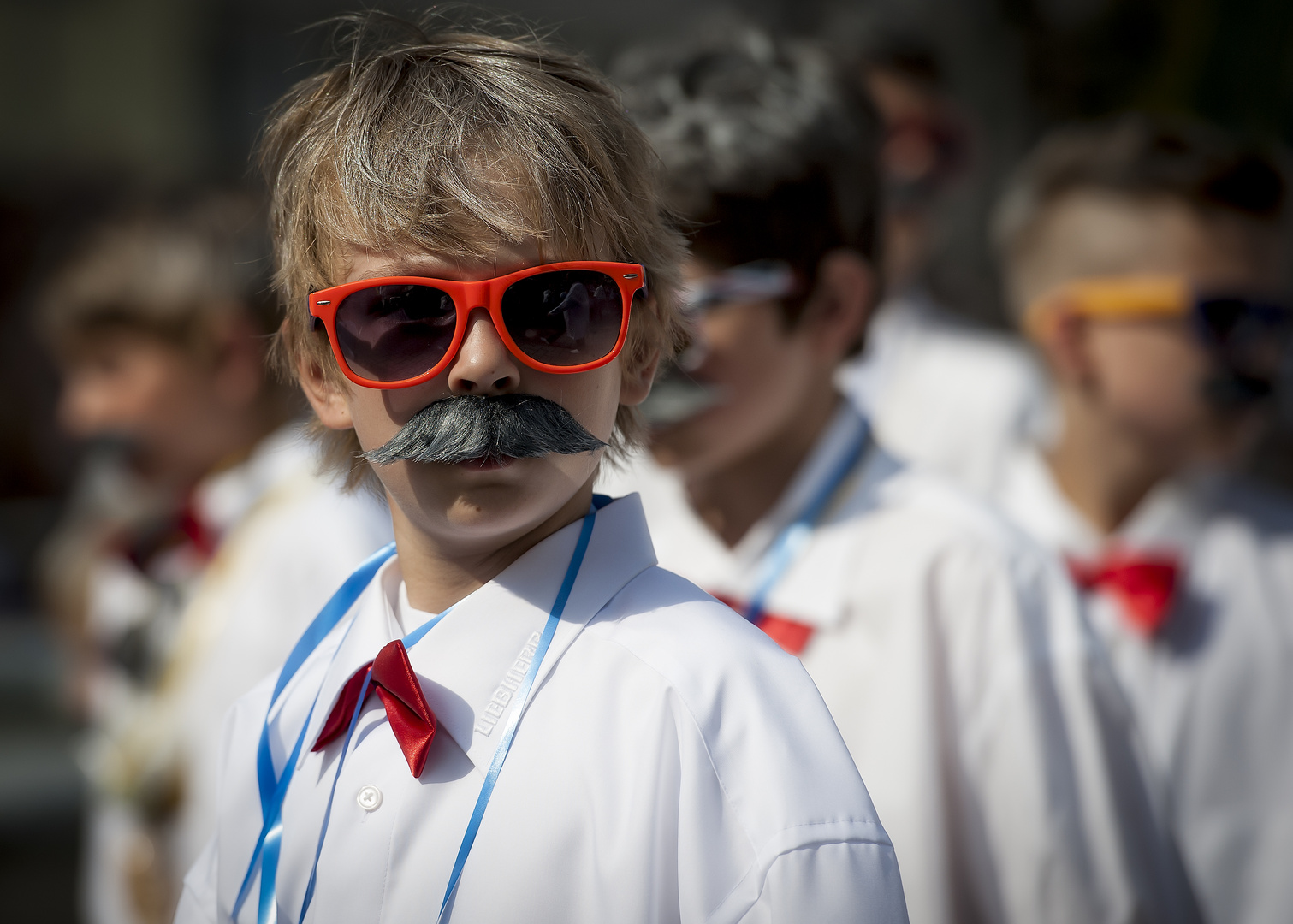 Jungagent beim bunten Umzug Schützenfest Biberach