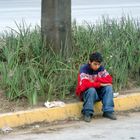 Junge an der Autobahn. Estado de Veracruz