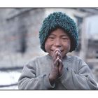 Junge aus Pisang, Tal von Manang, Nepal