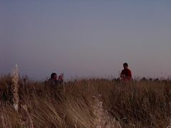 Junge Fotografen auf der Suche nach guten Bildern