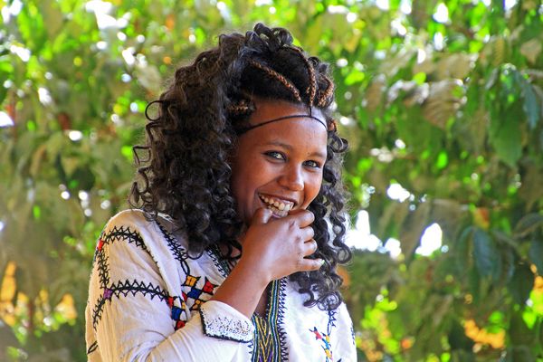 Junge Frau aus Gondar, Äthiopien