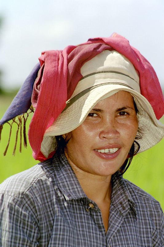 Junge Frau in Kambodscha