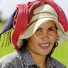 Junge Frau in Kambodscha