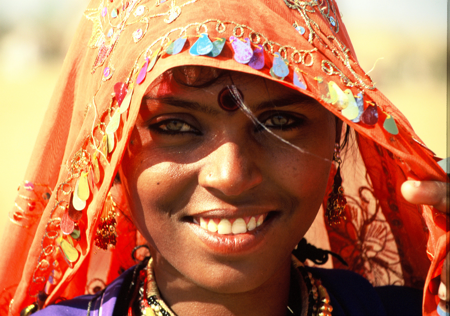 Junge Frau in Pushkar, Radjastan, Indien