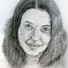junge Frau - Scribble Portrait