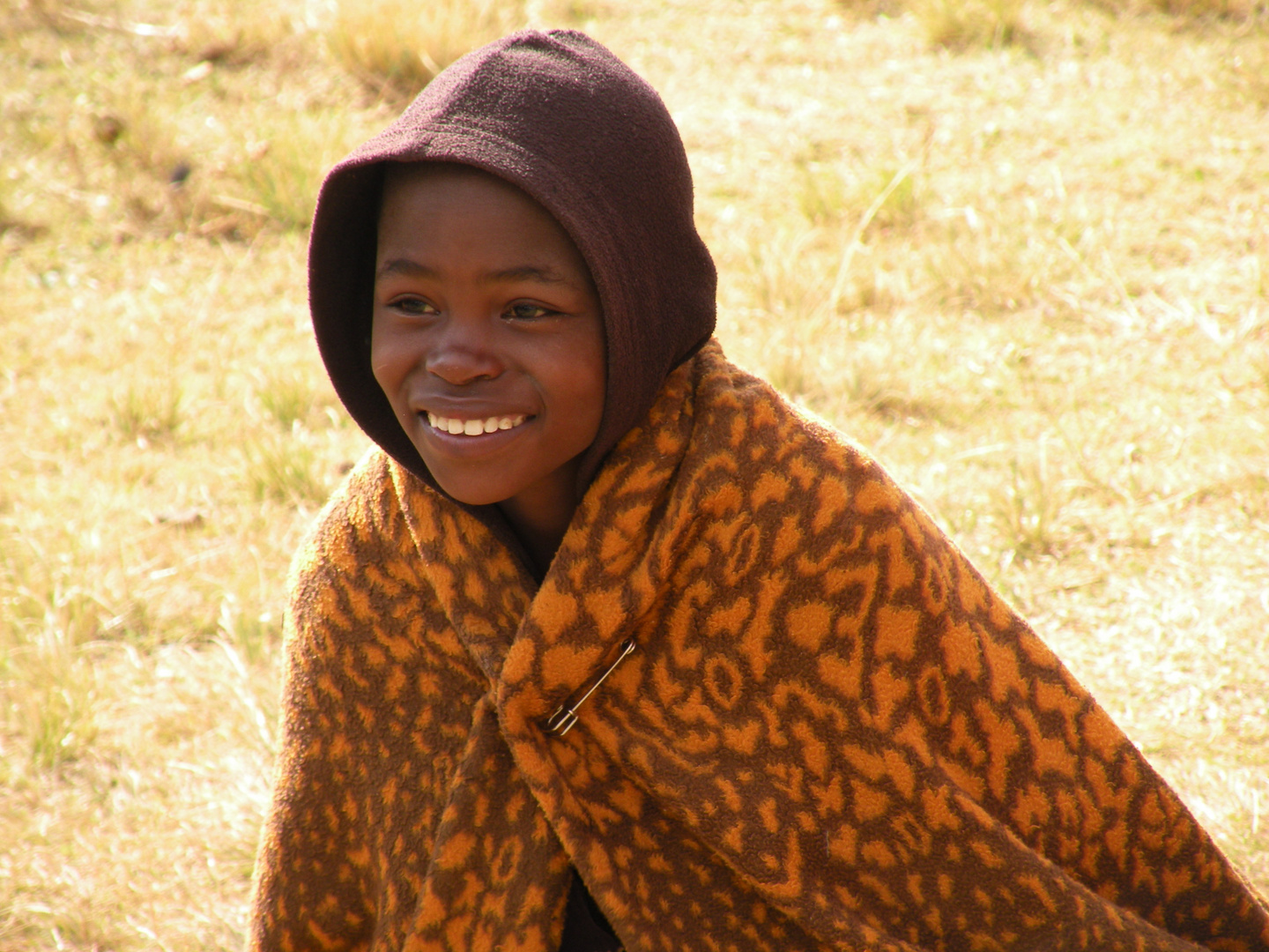 Junge im Hochland von Lesotho