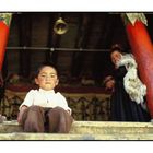 Junge im Kloster Phyang, Ladakh, Indien