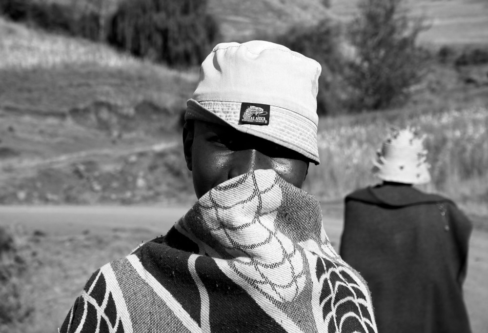 Junge in Lesotho
