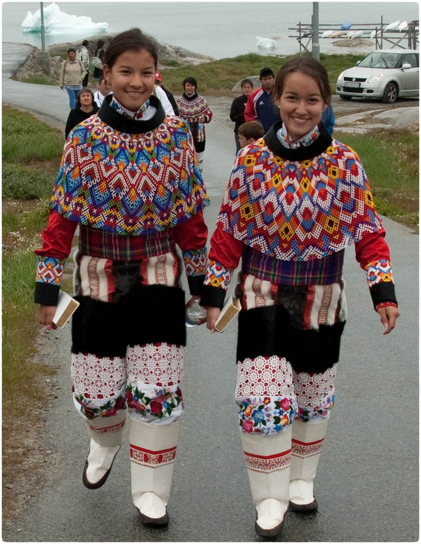 Junge Mädchen in Grönland