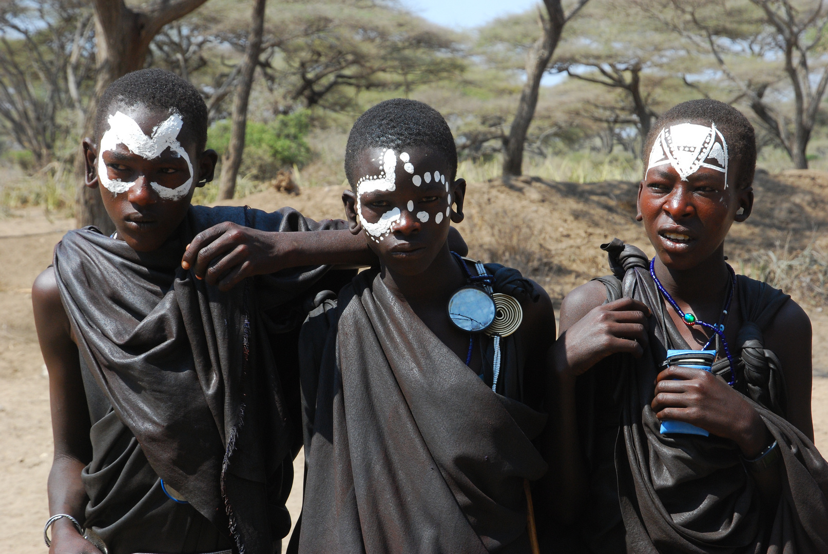 Junge Massai in der Serengeti