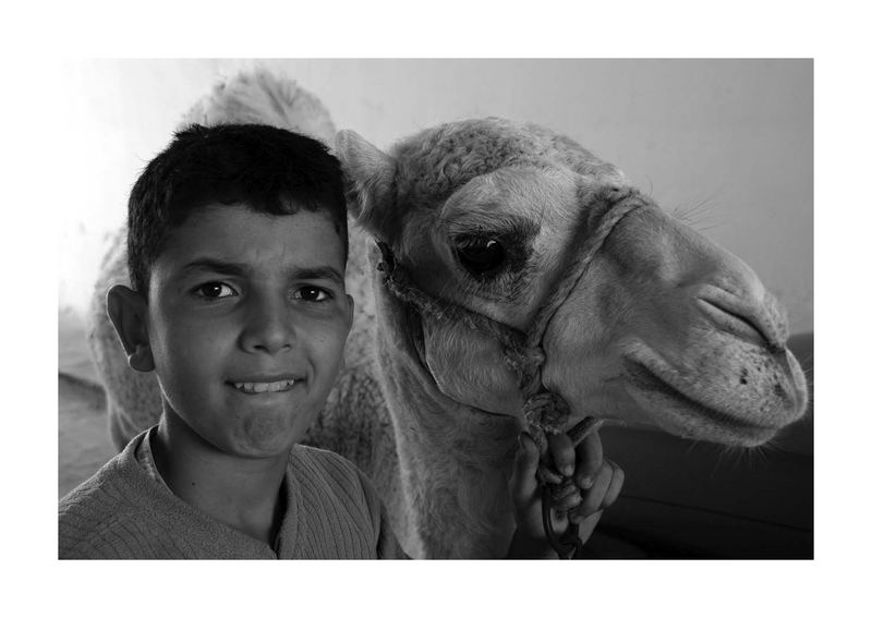 Junge mit seinem Kamel