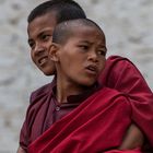 junge Mönche in Bhutan