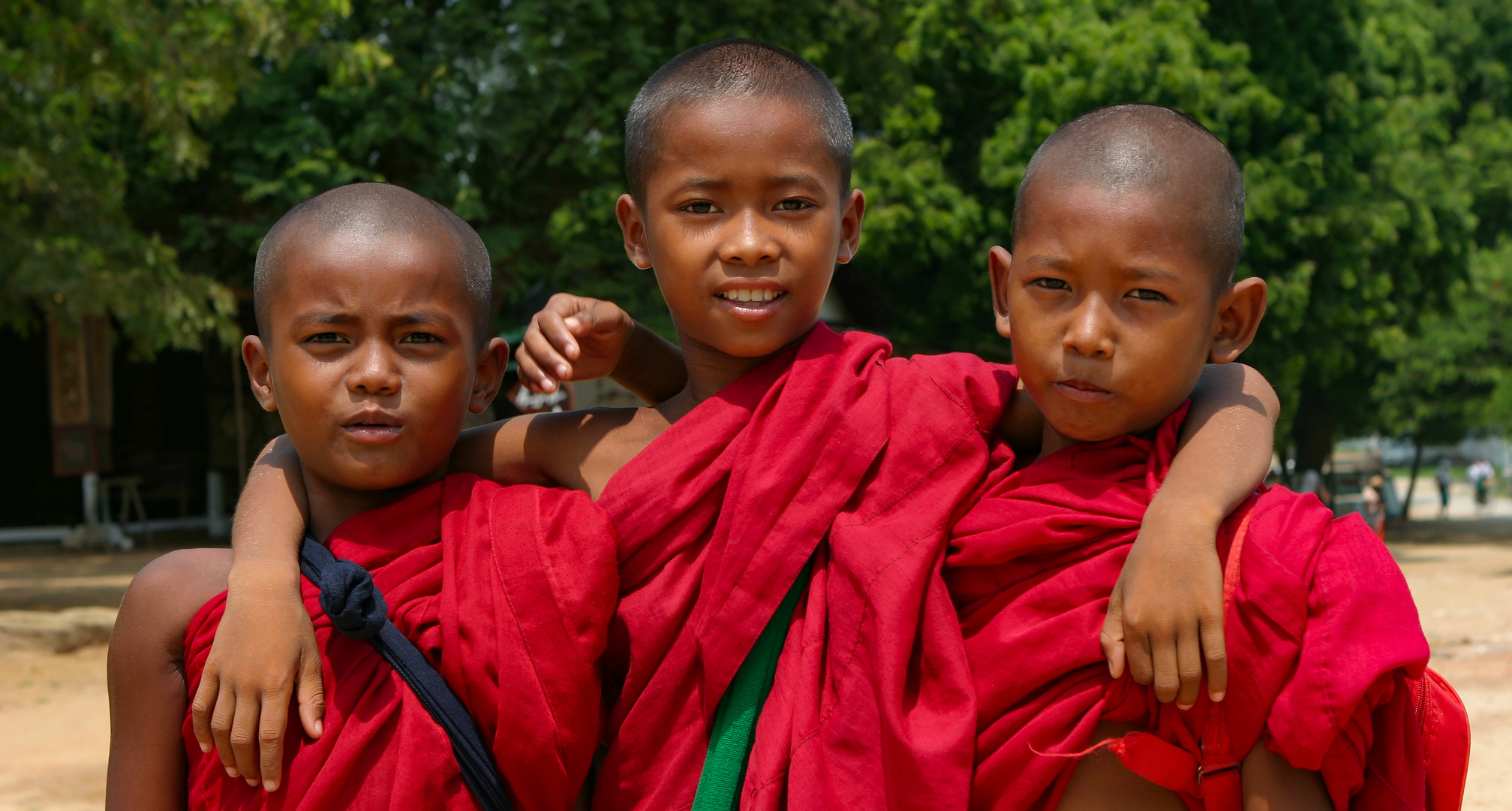 Junge Novizen in Mingun bei Mandalay